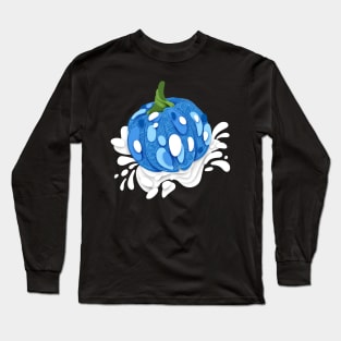 Ornate Pumpkins with Beautiful Stamped Ornament in Abstract Stains Long Sleeve T-Shirt